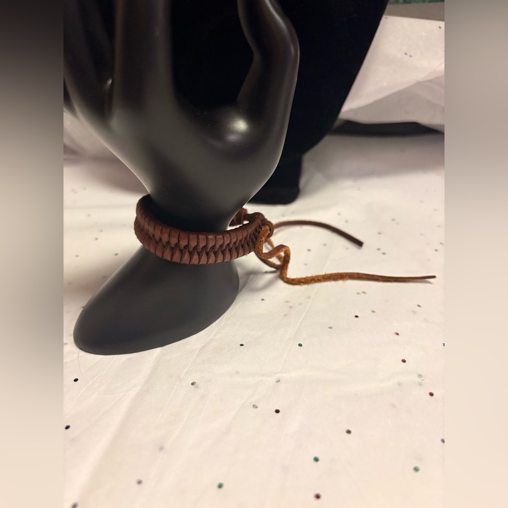 Braided Leather Bracelet - Picture 2 of 6